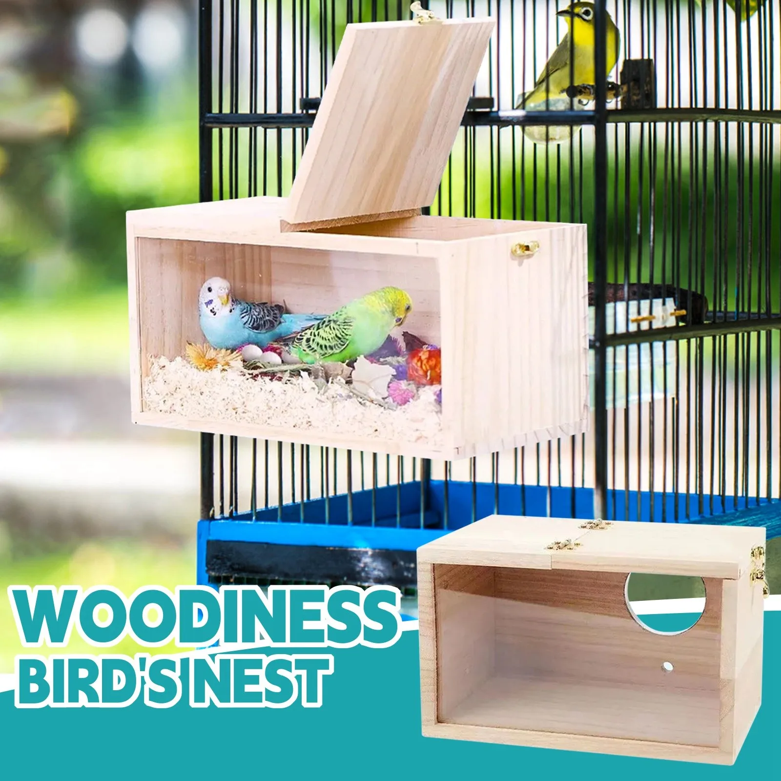 Wood Bird House Nes…