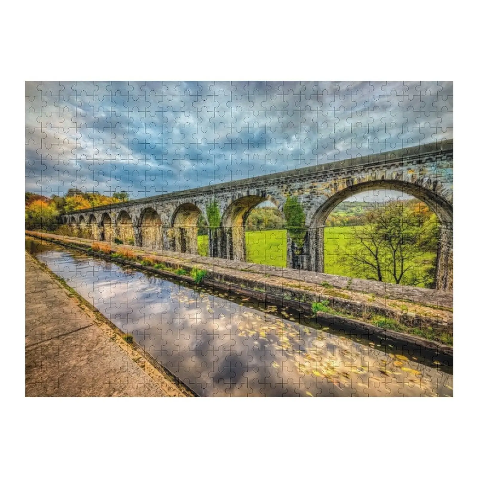 

Chirk Aqueduct Wales Jigsaw Puzzle Персонализированные игрушки для взрослых Деревянная подарочная головоломка на заказ