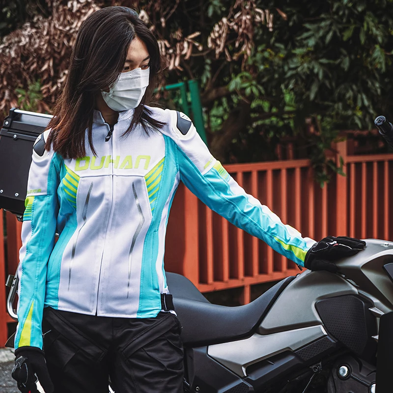Summer Motorcycle Jacket Men And Women Breathable Mesh Motorbike Jacket Anti-fall Racing Jacket Night Reflective Fall Prevention