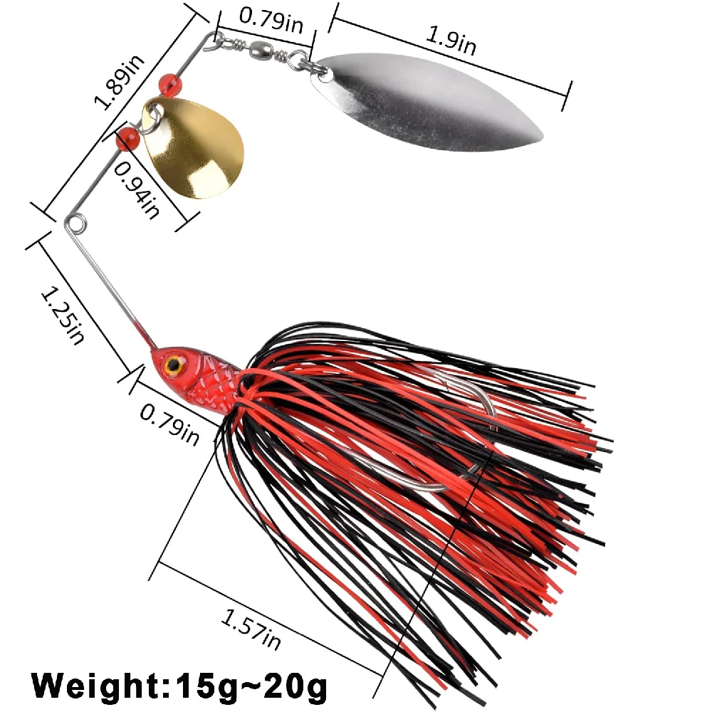 Spinnerbait Fishing Lure Kit 2