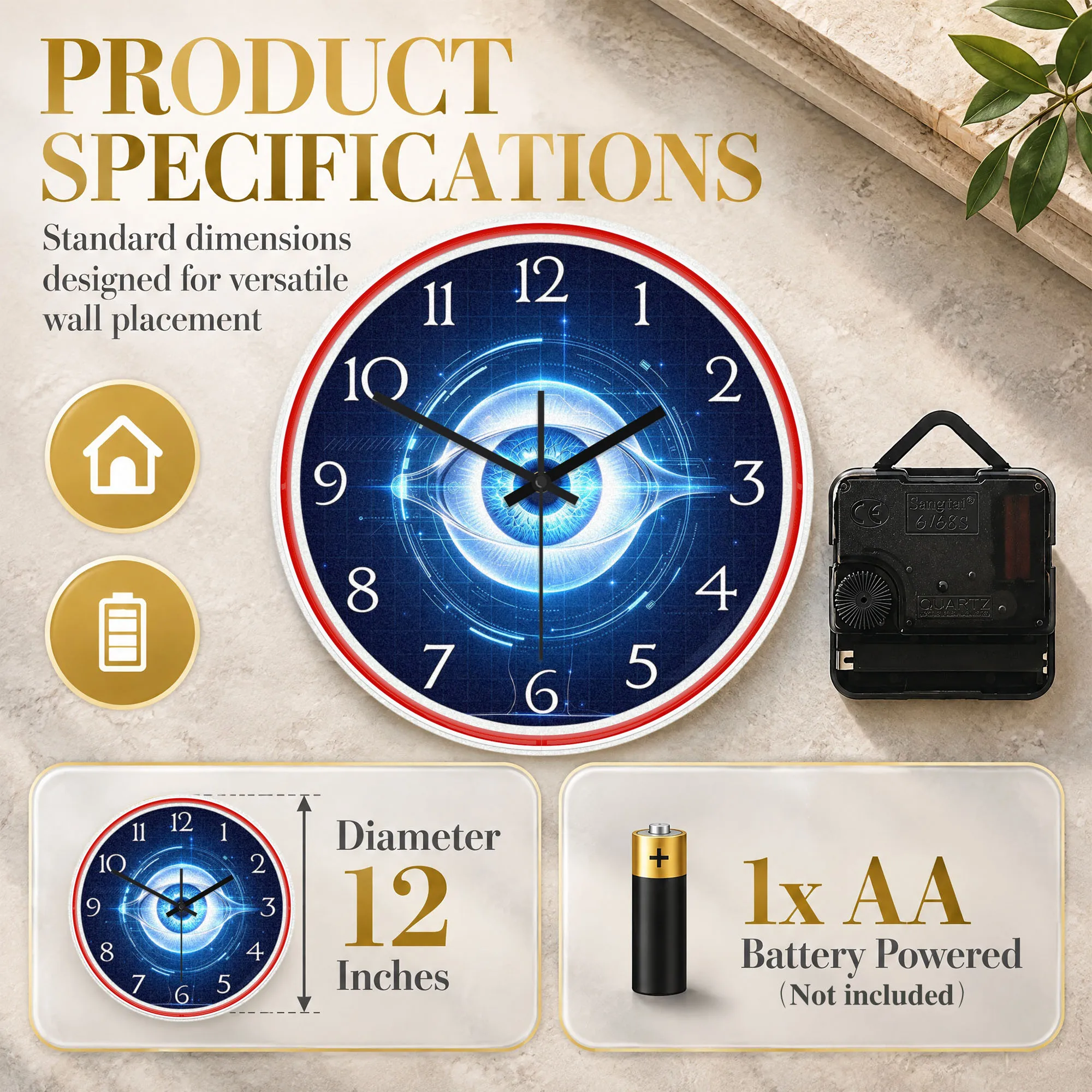 Eyeball Optometry Neon Wall Clock Optical Anatomy Illuminated Sign Vision Care LED Night Light Wall Clock for Eye Doctor Room