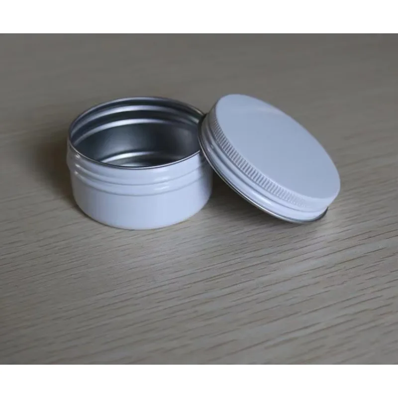 500pcs 10g White Aluminum Jar 10ml White Aluminum Tin Aluminum Metal Container