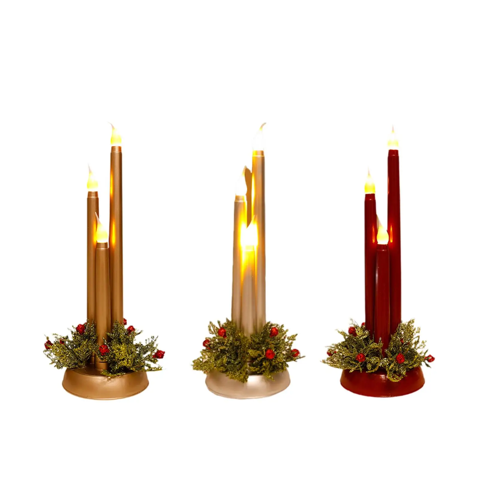 LED Candles Photo Props for Holiday Decorations Christmas Flameless Candles