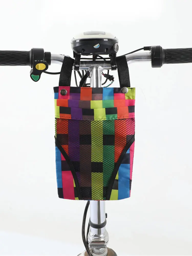 AliExpress NONE Bicycle Storage Bag Detachable Basket Front Handle Large Capacity Pocket Bicycle Motorcycle  Mobile Phone Bag Accessory