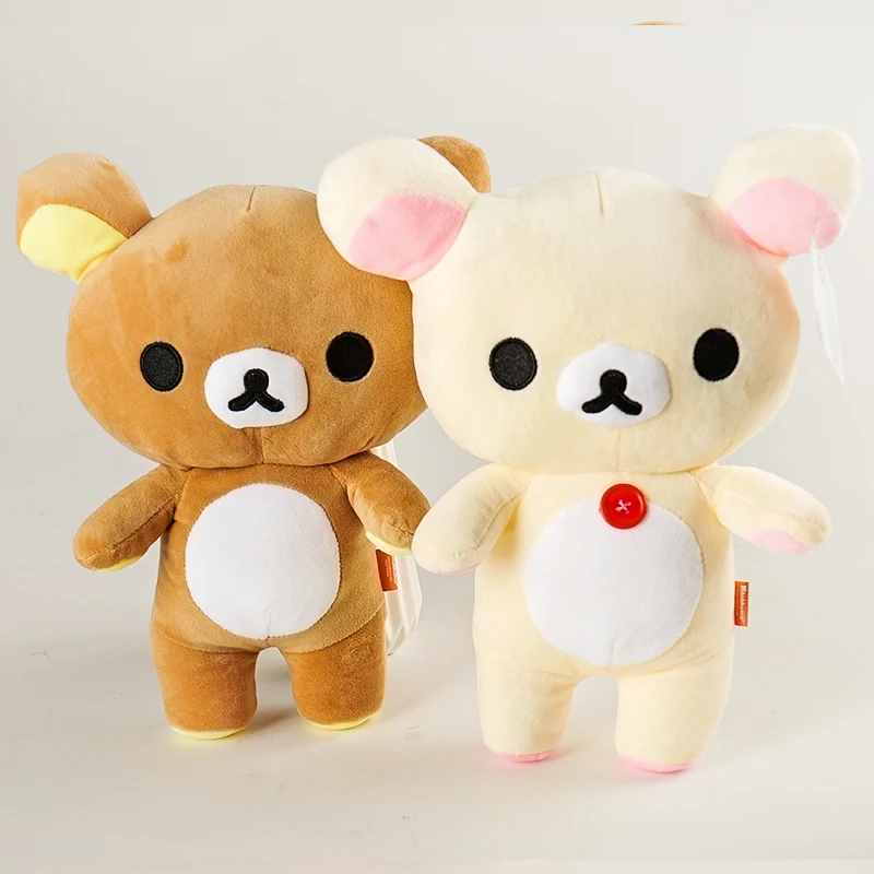 

Kawaii Rilakkuma Plush Toys Cute Animal Strawberry Teddy Bear Stuffed Doll Kuma Plushies Kawaii Room Deocr Birthday Gift for Kid