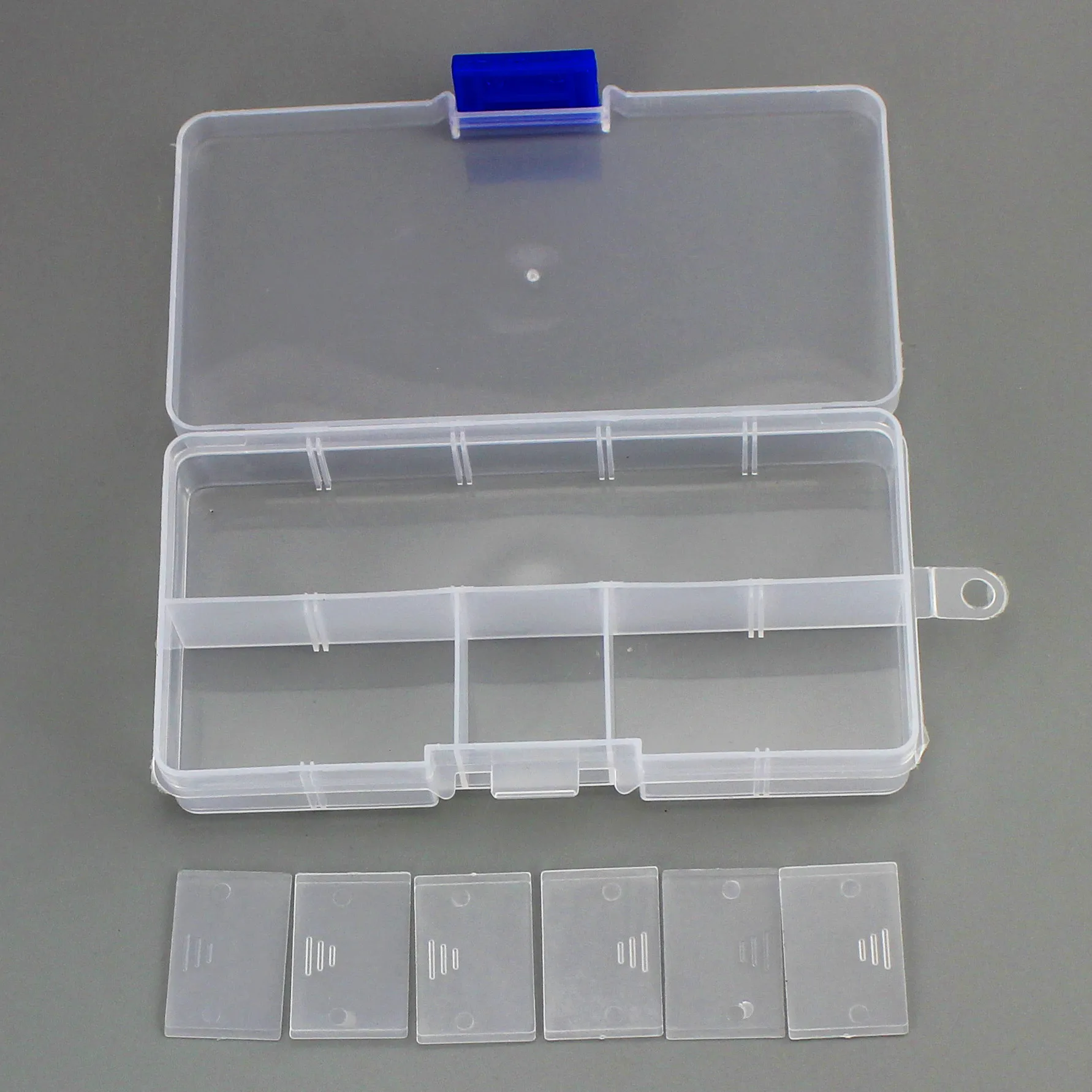 New 10 Slots Cells Colorful Portable Jewelry Tool Storage Box Container Ring Electronic Parts Screw Beads Organizer Plastic Case