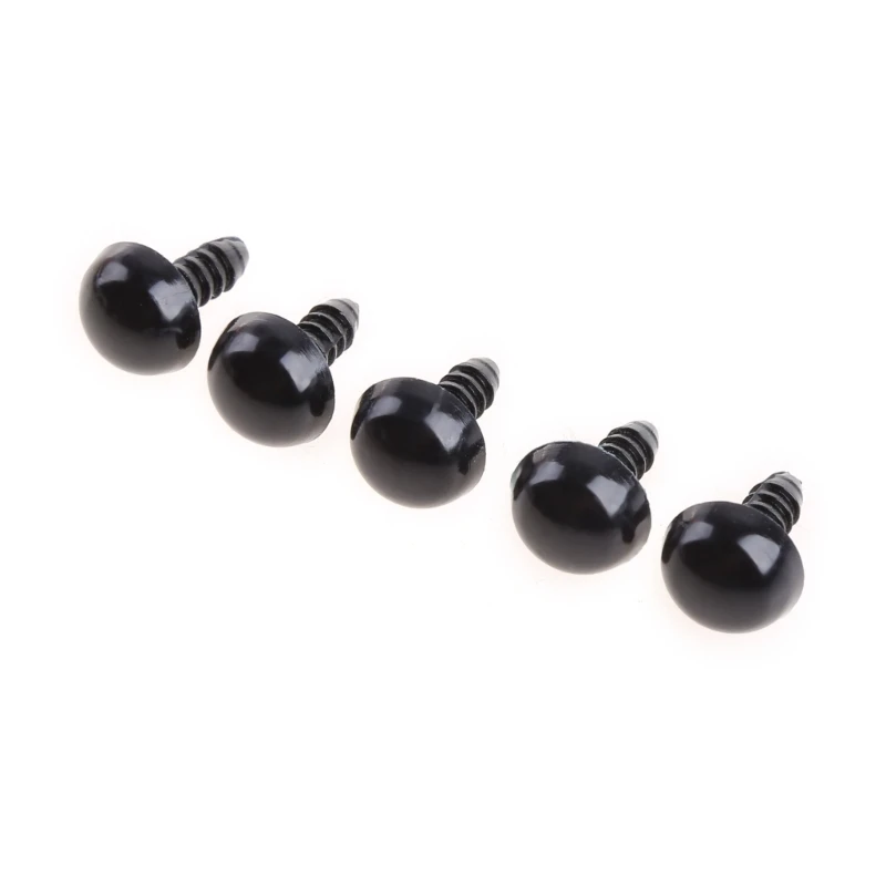 20pcs 6-20mm Black Plastic Safety Eyes For  Bear/Dolls/Toy Animal/Felting