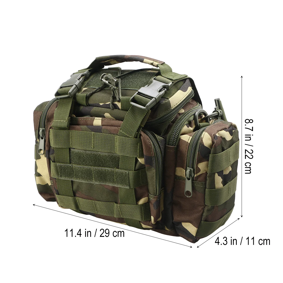

1Pcs Fishing Gear Bag Large Capacity Multi-Pocket Outdoor Lure Fishing Case Waist Satchel Bait Tackle Bag Comfortable Adjustable