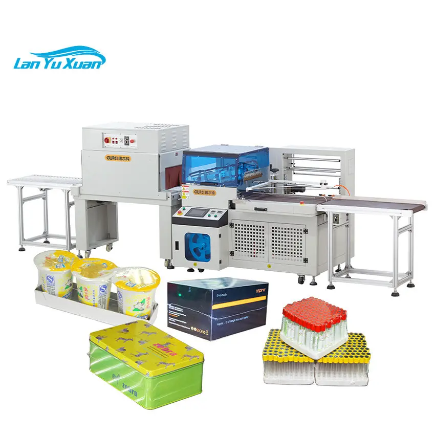 Plastic PE POF Film Auto Wrapper Shrink Wrap Packing Machine Automatic Heat Tunnel Packaging Shrink Wrapping Machine