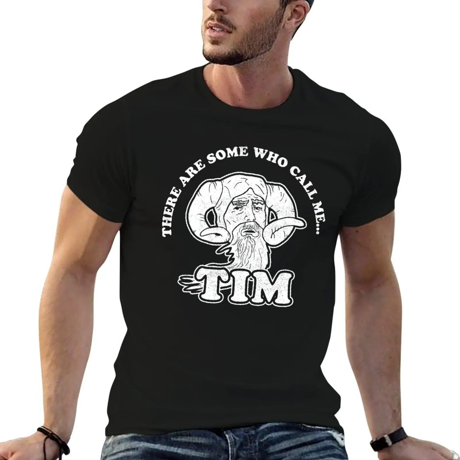 هناك شخص ما يدعوني... تيم تي شيرت تي شيرت رجل قطن تي شيرت مصمم تي شيرت #1