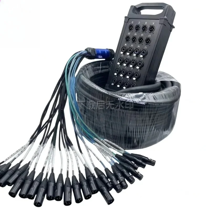 24 Channel Stage Box Snake Cable  Audio Multi XLR Male to Female Microphone Wire