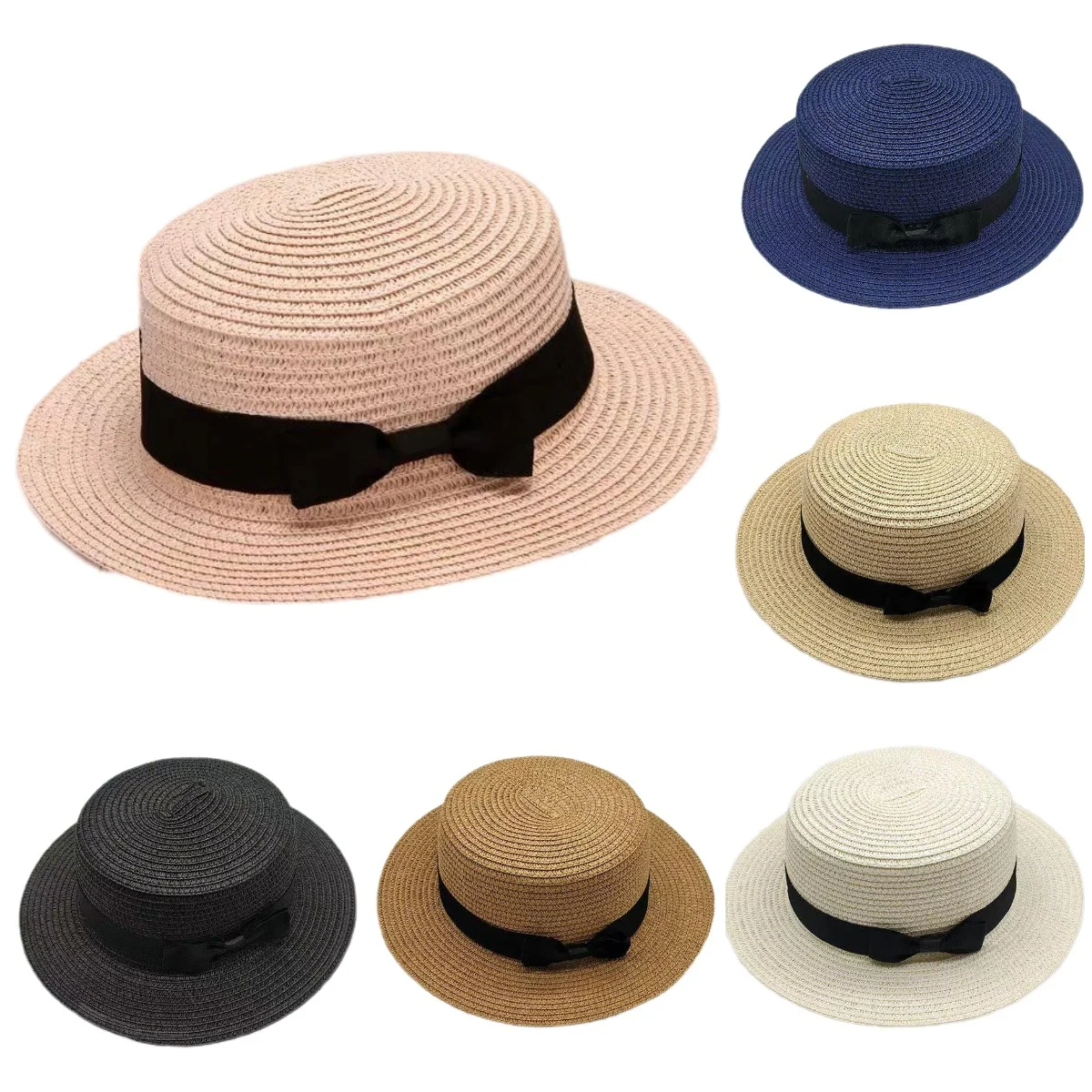 

Beach vacation travel hat Korean style summer unisex hat, straw hat, sunshade and sun protection hat