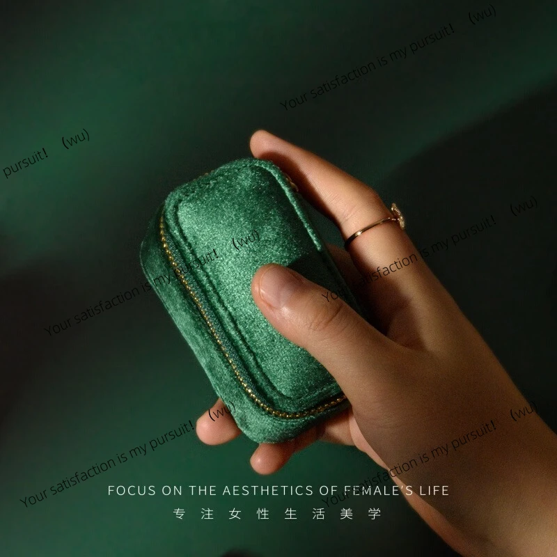 

Tamelin Европейская ретро портативная шкатулка для драгоценностей, маленькая коробка для хранения, кольцо, ожерелье, изысканная портативная шкатулка для путешествий