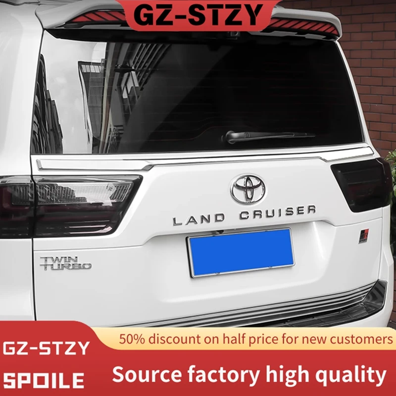 

Крыша с фиксированным ветровым спортивным хвостовым крылом, багажник, задний спойлер для Toyota Land Cruiser 300 LC300 2023, аксессуары для стайлинга автомобилей