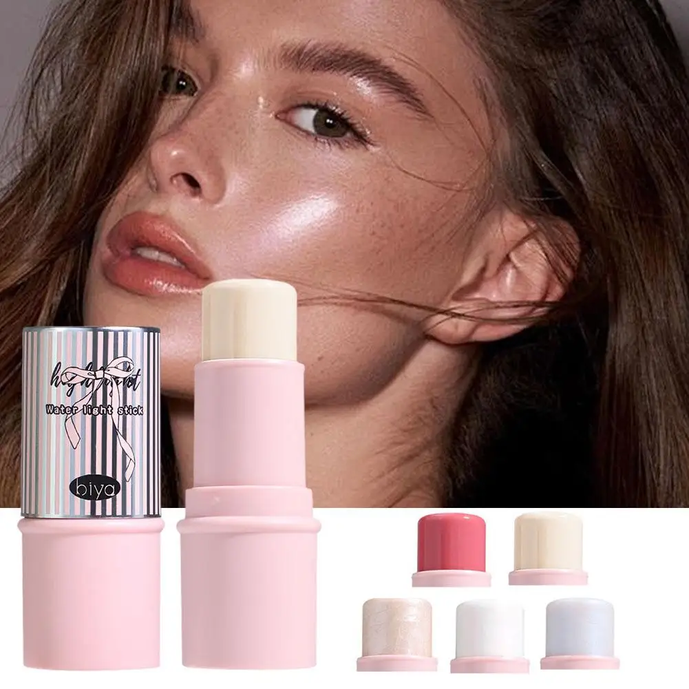 Waterlicht Shimmer Markeerstift Blush Stick Waterdichte Contouren Rouge Cosmetica Blijvende Gezicht Fleuren Q7m9