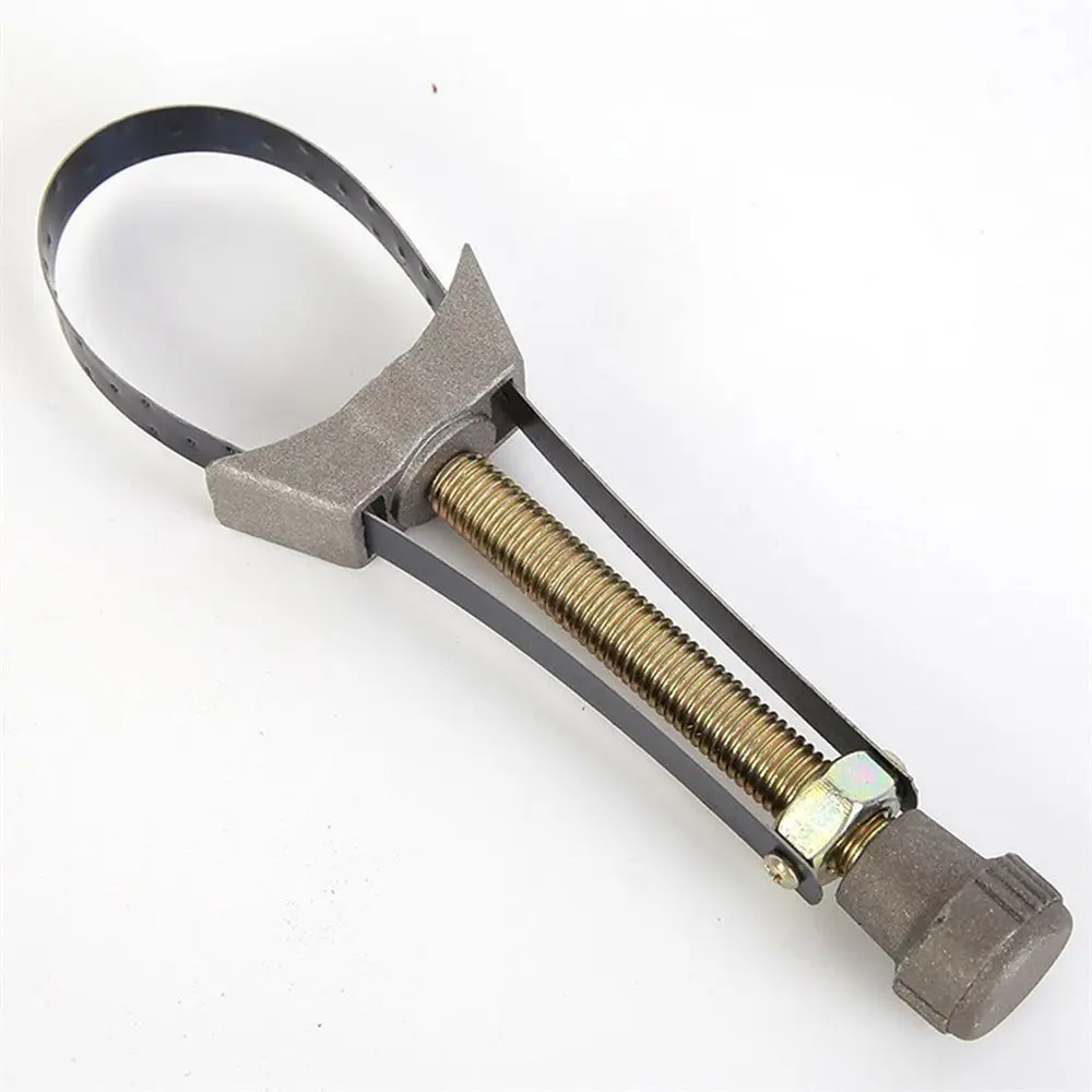 Durable 60mm To 120mm Diameter Oil Filter Removal Tool Steel Adjustable Oil Grid Removal Tool Steel Strap Wrench Car