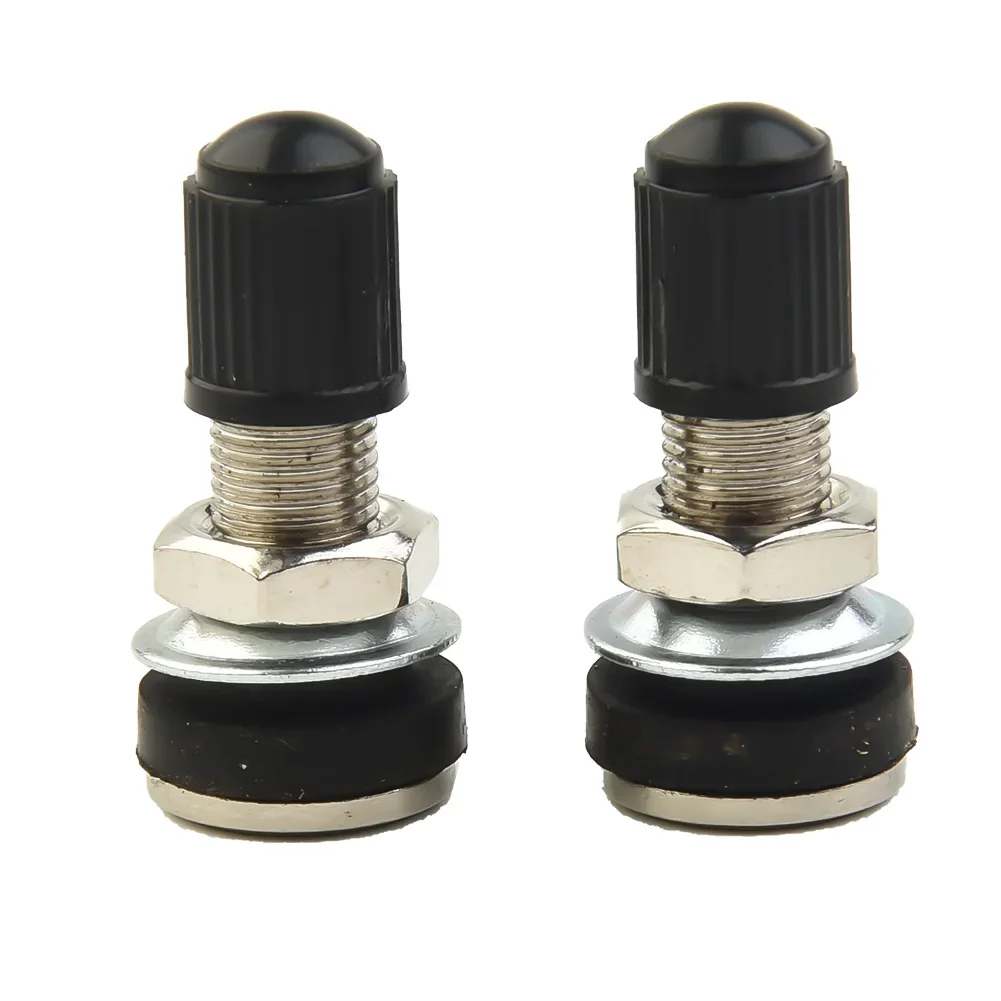 2pcs Motorcycle Wheel Valve 32mm-Motorbike Scooter Bike Quad Tubeless Mountain Tyre Valve Dustcap General-purpose Car Tire Valve