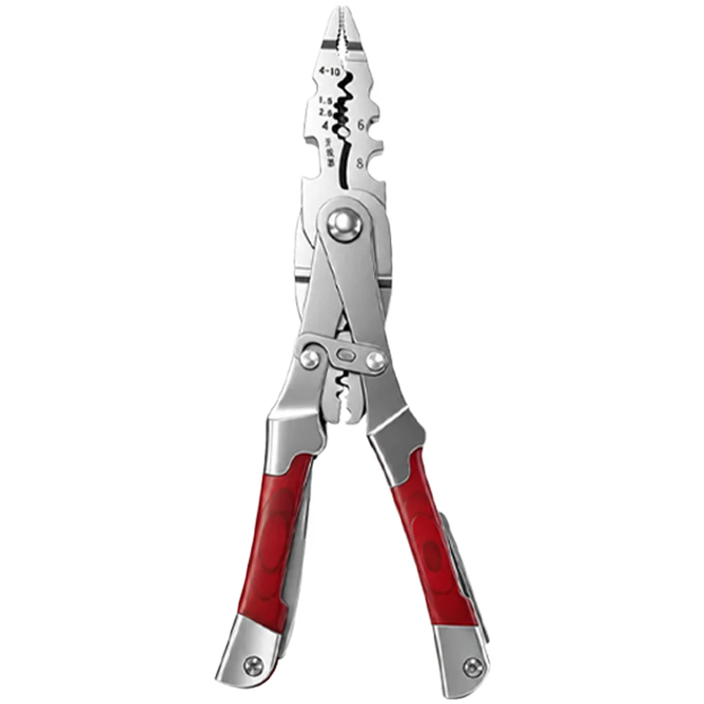 20 in 1 Pliers with Multiple Stripping Ranges Crimping Compatibility and Cable Cutting Blade for Electrical Tasks