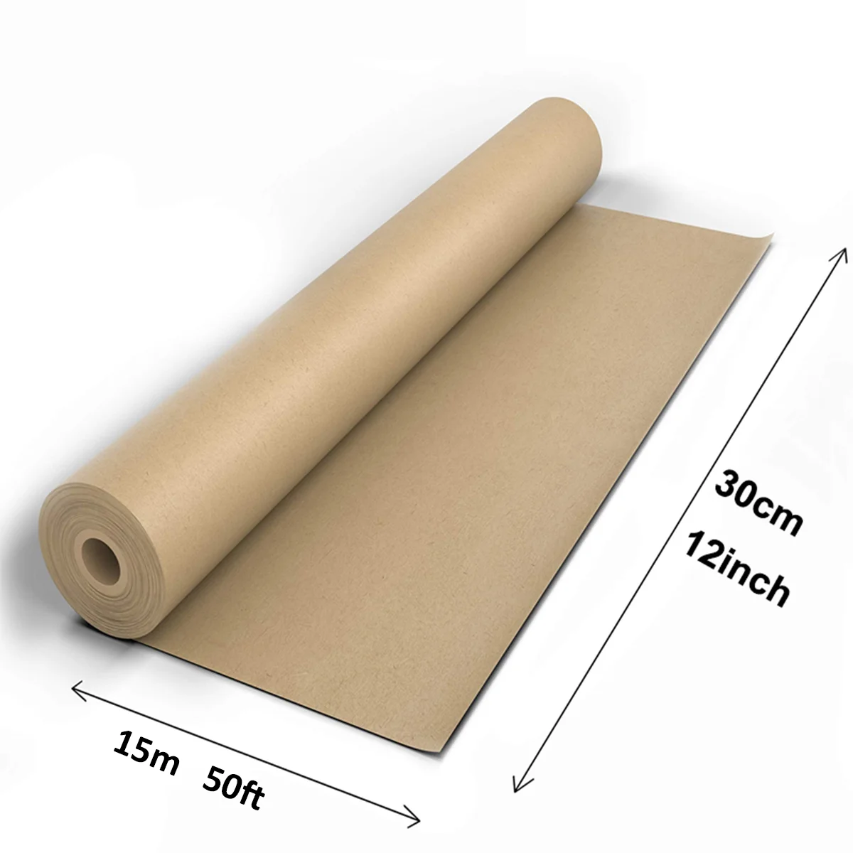 Kraft Paper Brown Ideal for Gift Wrapping Packing Roll for Moving Art Craft Shipping Floor Covering Wall 100% Recycled Material