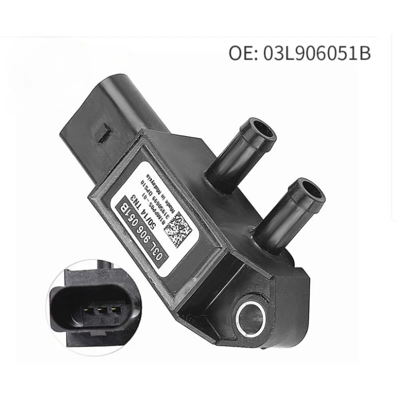 

03l906051B OEM Germany Exhaust Pressure Sensor for Audi A3 A4 A5 A6 Q3 Q5 Volkswagen Golf 2010