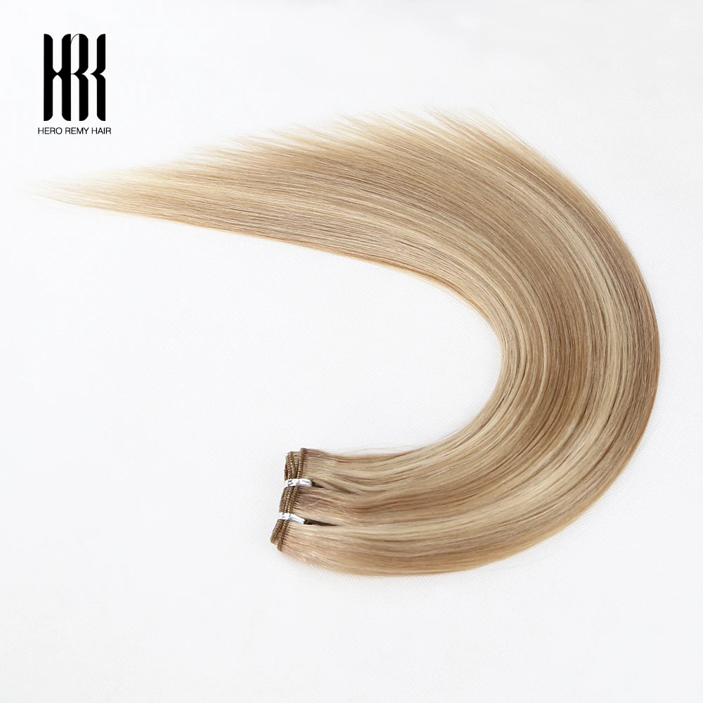 بطل ريمي الشعر 100% حزم الشعر البشري ريمي الحقيقي خياطة في لحمة ملحقات البرازيلي الطبيعي الأسود للنساء 16-22 بوصة 50 جرام