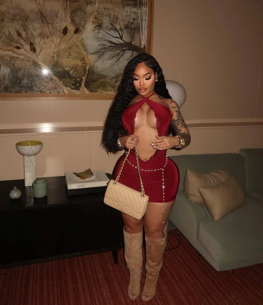 Sexy Damenkleider mit Neckholder-Ausschnitt, Spitzenbesatz vorne, Ärmellos, Figurbetont, für Mitternachts-Clubpartys, Kurzes Bodycon-Kleid