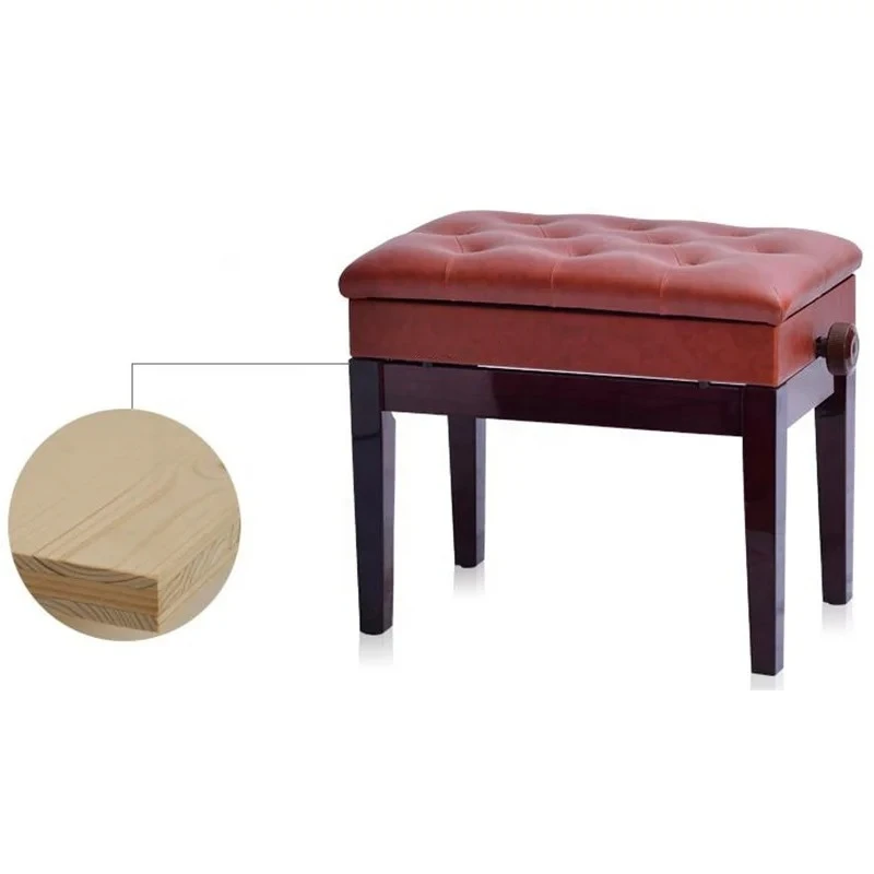 

Коричневый цвет Современный деревянный регулируемый стул для фортепиано Табурет для фортепиано Скамейка для фортепиано