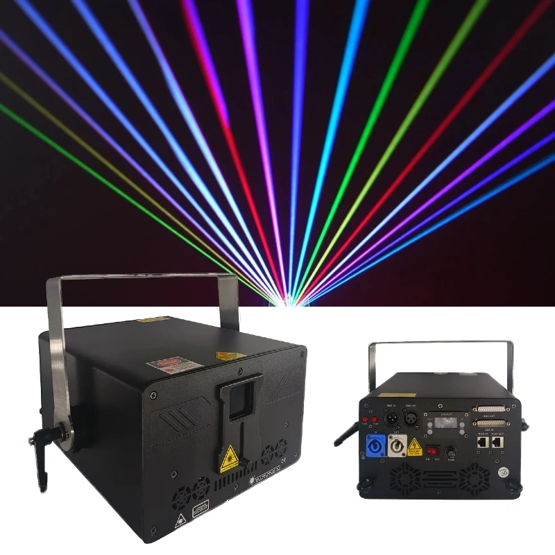 Приложение 10 Вт RGB лазерного света с ILDA для оптовой продажи фабрики новый дизайн клубной DJ-диско-концертной системы Фото №2