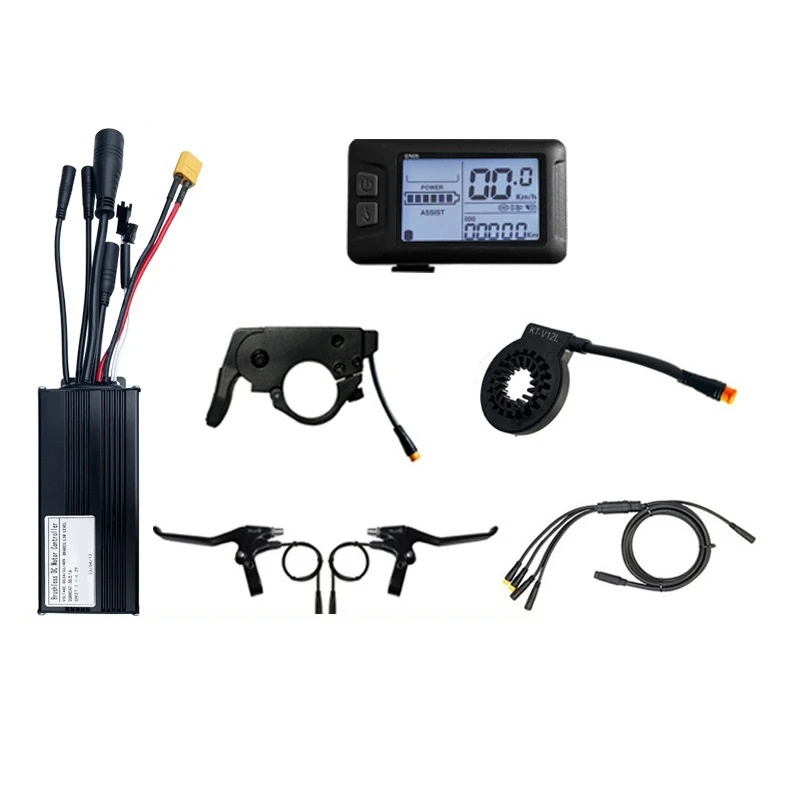 1Set 36/48V Bicycle Lithium Battery Modification Accessories Small Kit EN05 LCD Meter Three-Mode Fully Waterproof