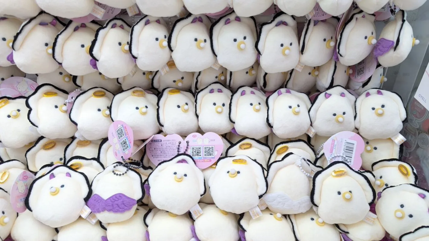 ตุ๊กตาเยลล์ขนาด 7 ซม. ตาโต นามากากิ มูกุยุนุย ตุ๊กตาหอยนางรม ตุ๊กตาเทวดา ปีกนางฟ้า ปีกปีศาจ ตุ๊กตาผ้าหุ้ม ตุ๊กตาพวงกุญแจ BC