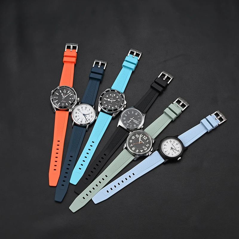 Pulseira de silicone líquido para relógio, pulseira universal de liberação rápida de 20mm 22mm para huawei gt4/5 para seiko