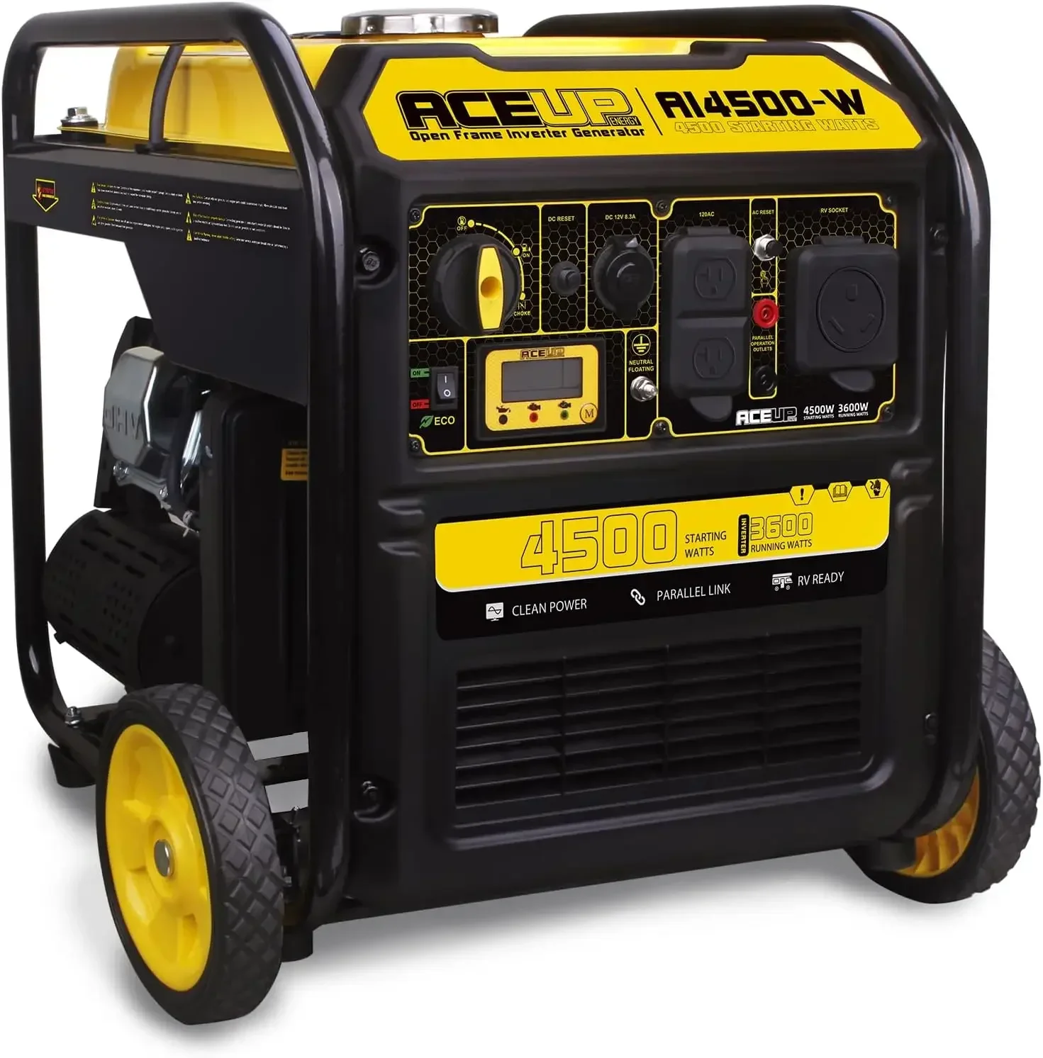 [XMSJ-Limited Stock, Buy Now!]4500 Watt Gas Powered Generator, Inverter Portable Generator 223cc for Home Use RV Camping, EPA Co