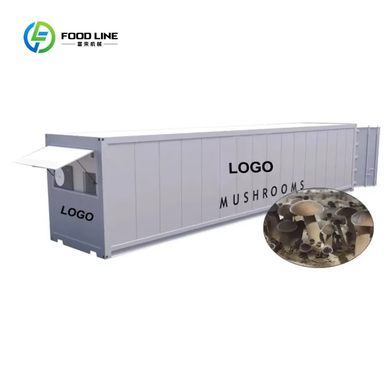 Customized Hydroponic Large Shipping Grow Mushroom & Leafy Vegetables Cultivation Chamber Smart Controlled Farming Container