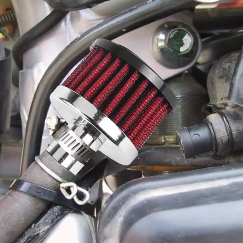 Air Intake Filter Portable Differential Breather Small Size Mini Breather Crank Vent Filter Breather Filter Motorcycle Racing