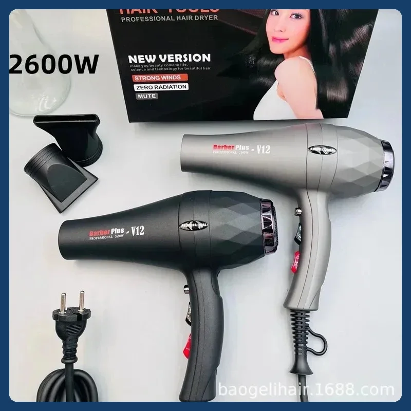 2600W Powerful Professional Hair Dryer High-Power Negative Ion Barber/Salon Household Constant Temperature Hair Styling Tools