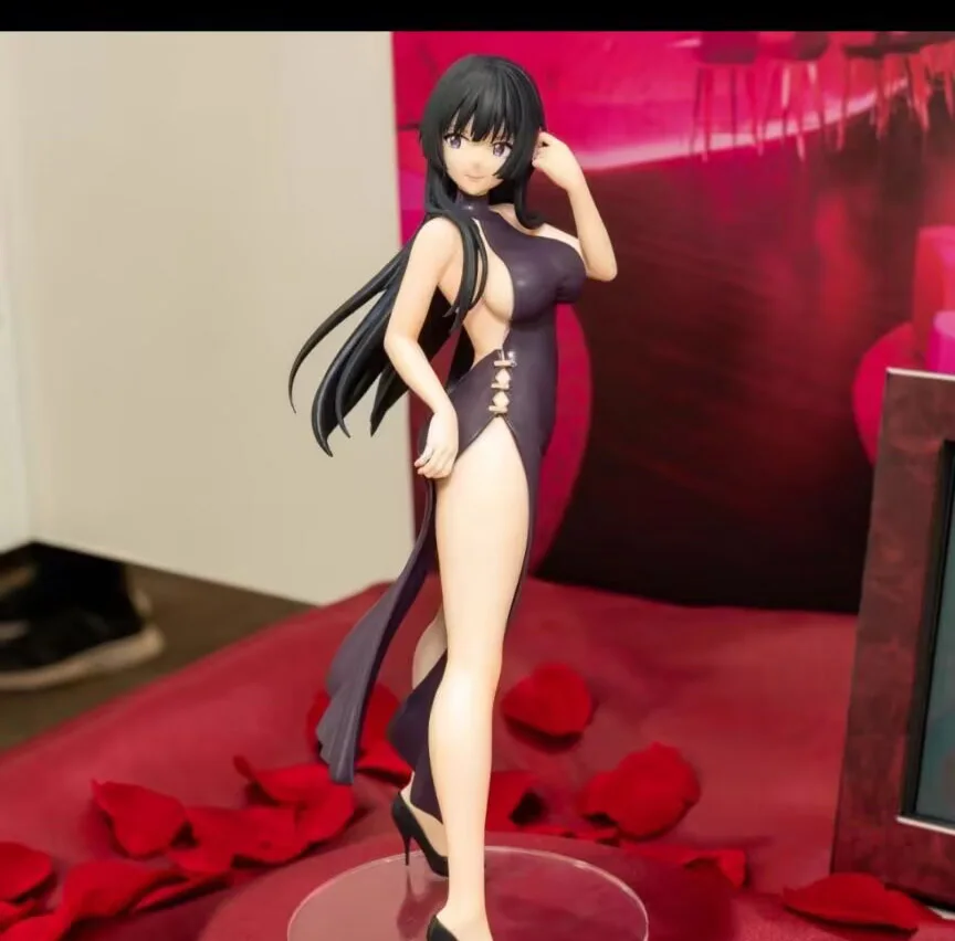 100% 本物の日本オリジナルアニメフィギュアテアチャイナドレスアクションフィギュアコレクタブルモデルおもちゃ