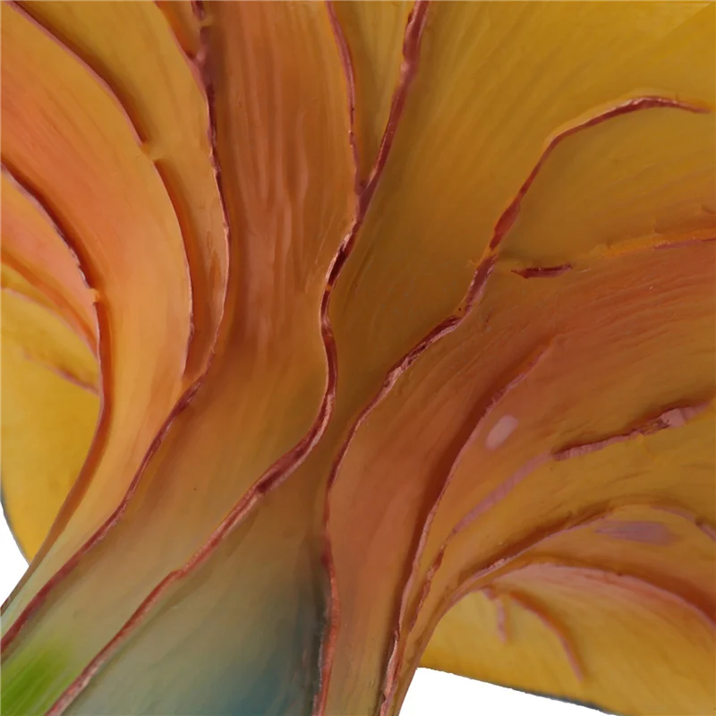 HGHO Kreative Buntglas Pilz Tischlampe Vintage Tier Pflanze Serie Geformt Harz Schlafzimmer Dekor Haushalt