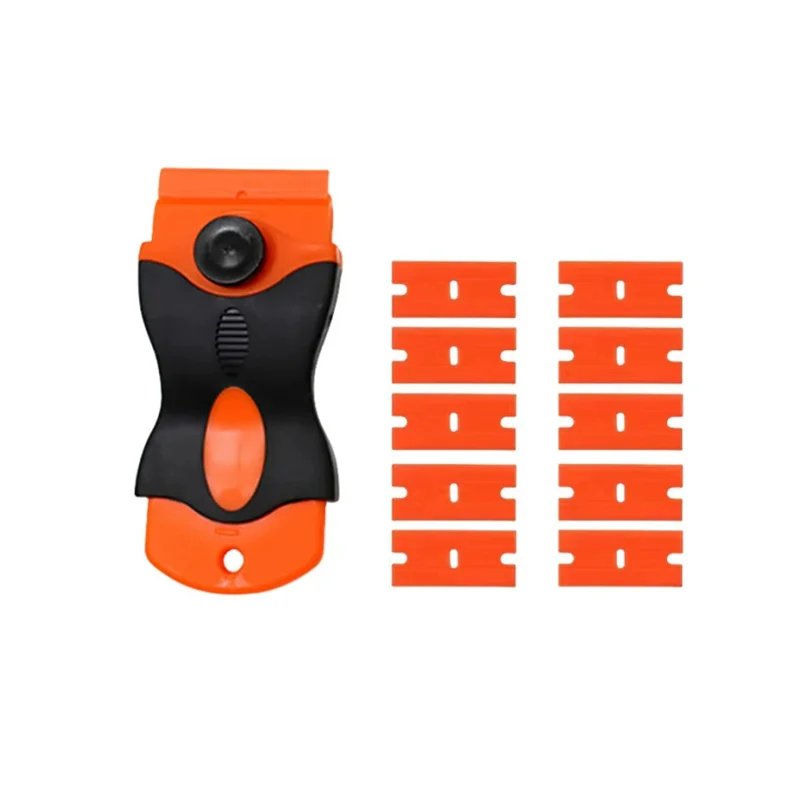 Car cleaning and degreasing scraper blade, single head multifunctional car cleaning film tool