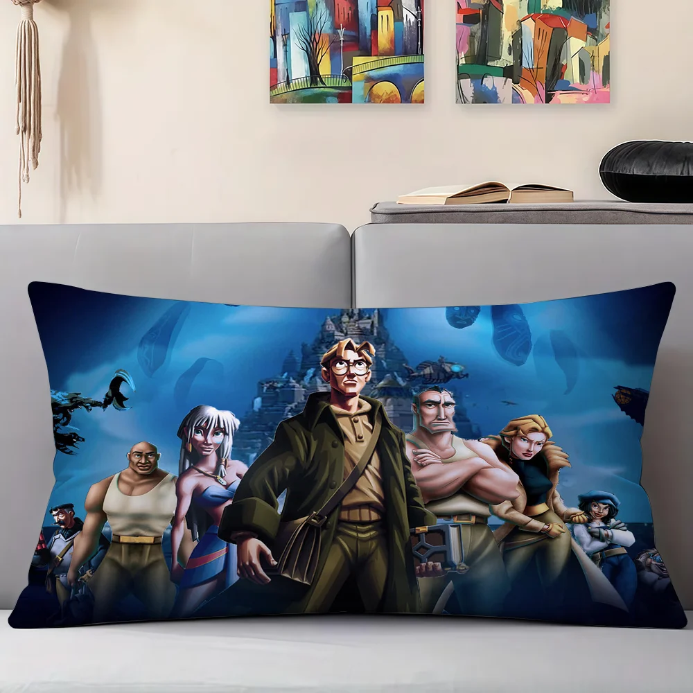 الكرتون أتلانتس الإمبراطورية المفقودة غطاء الوسادة أريكة غرفة المعيشة مكتب مستطيل وسادة المنزل مقهى الفراش ضرب المنتج