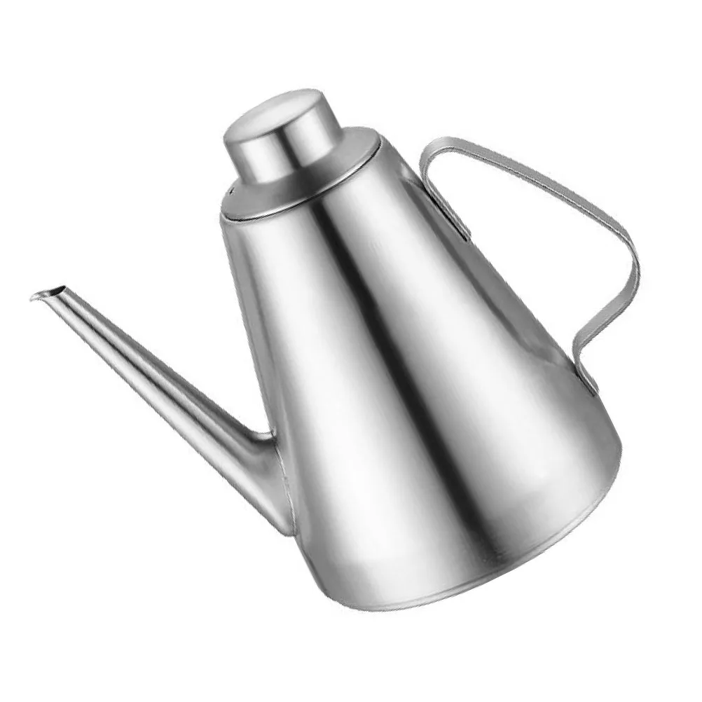 

Stainless Steel Bottle Soy Sauce Container Multi-Use Oil Pot Smooth Bottom Hygienic Reusable Kitchen Seasoning Dispenser