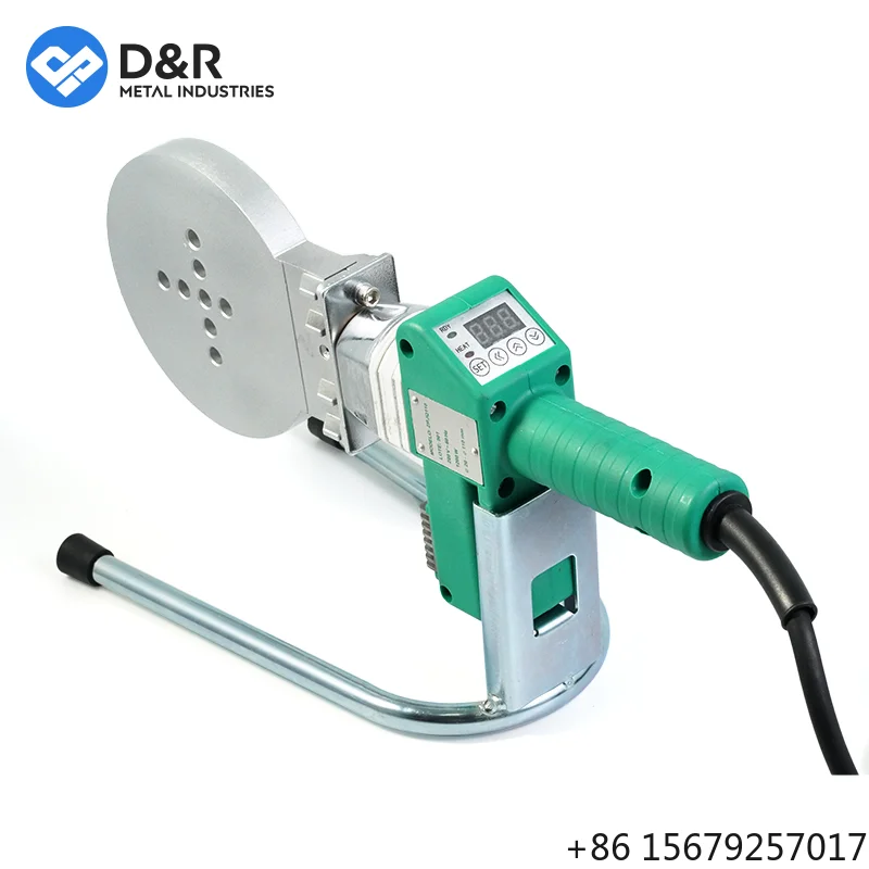 D&R 1000W Plastic Pipe Fusion Welding Machine PPR Duct Pipe Welder Thermoplastic Socket Heating Tool Set for Plumbing Systems