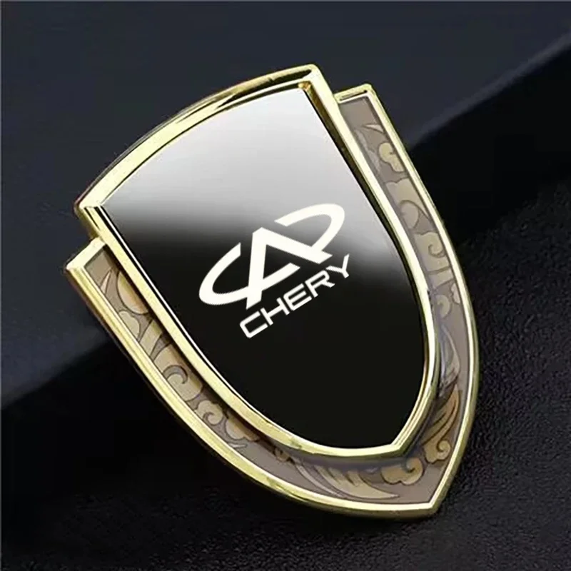 Metal Shield‑Style Body Side Badge Decal For Chery Tiggo7 Pro Tiggo8 Omoda C5 Jaecoo J7 Car Exterior Modification Auto Parts