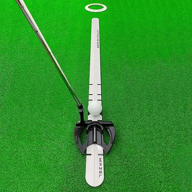 

Golf Putting Ruler 90CM Golf Putter Alignment Rail Putter Trajectory Guidance Trainer Golfing Practice Tool Golf Green Accessory