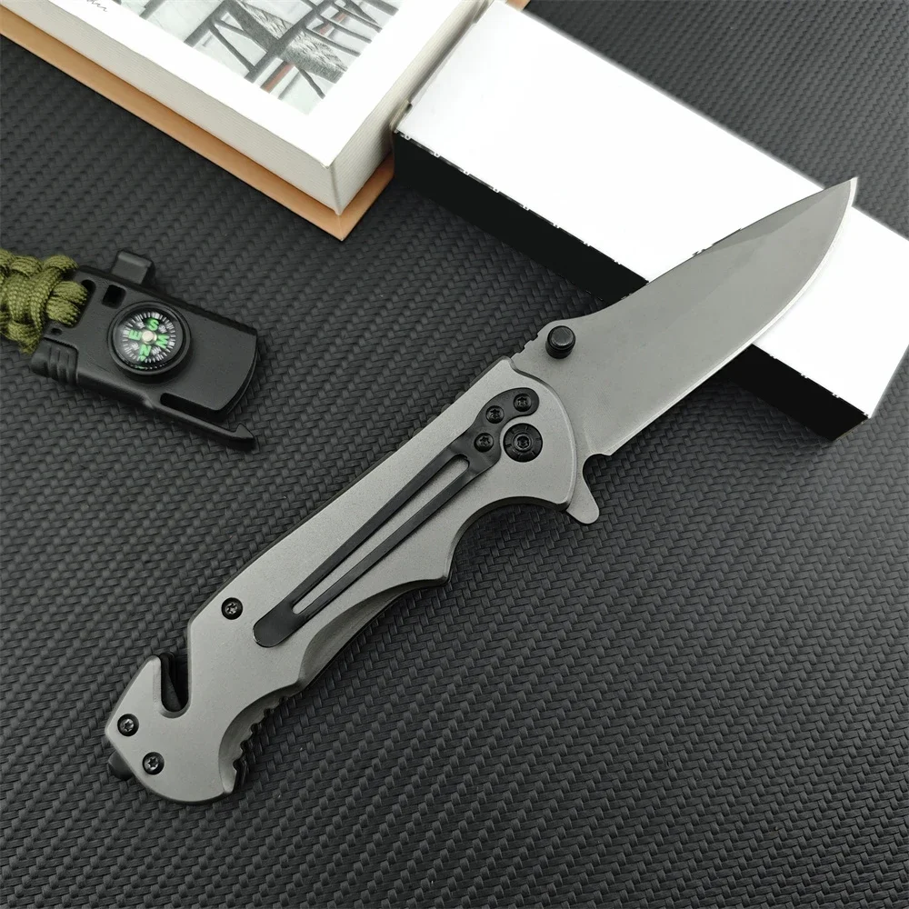 Hunting Camping EDC Tools 5Cr13Mov Blade 420 Steel Inlay Colorful Wood Handle High Hardness Outdoor Pocket Folding Knife