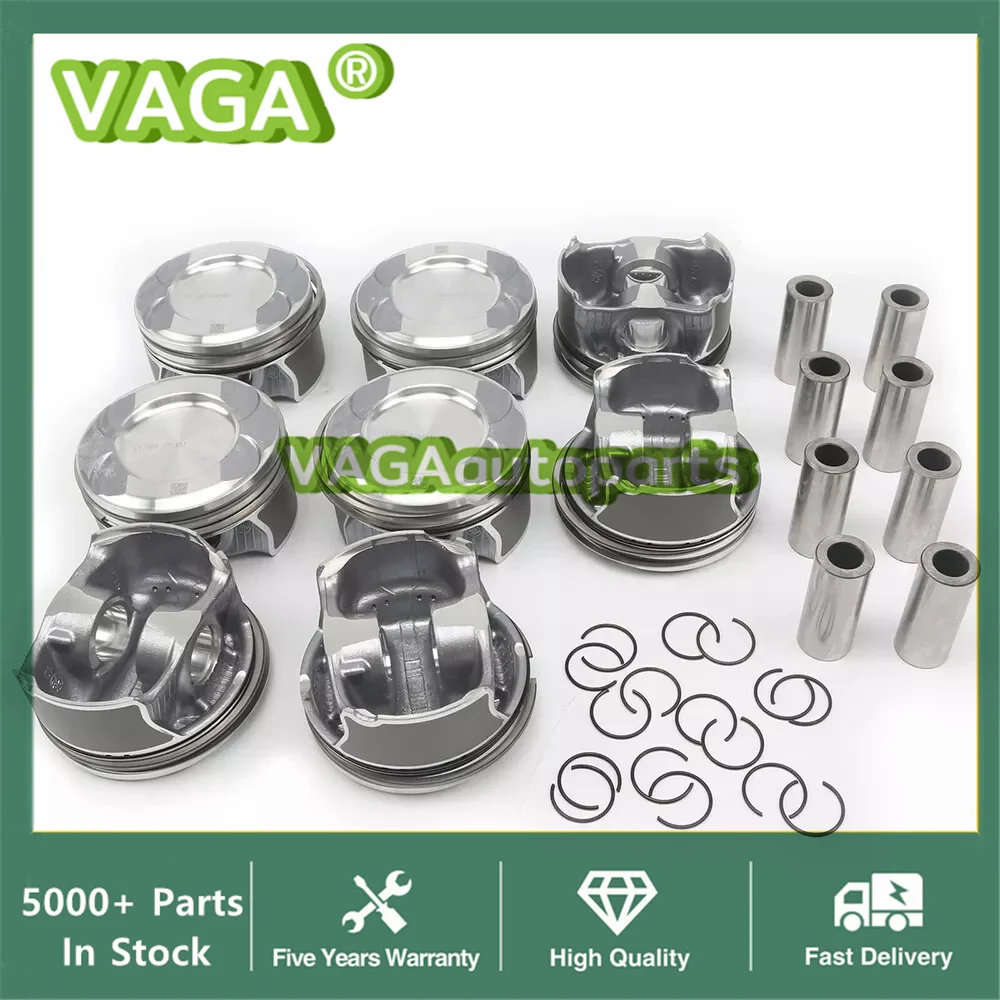 Pistons Rings Set Φ24mm For 2011-2019 Mercedes-Benz X166 W221 W222 GL500 S500 M278 GLS500 E500 ML500 4.6T 4.7T  A2780302317