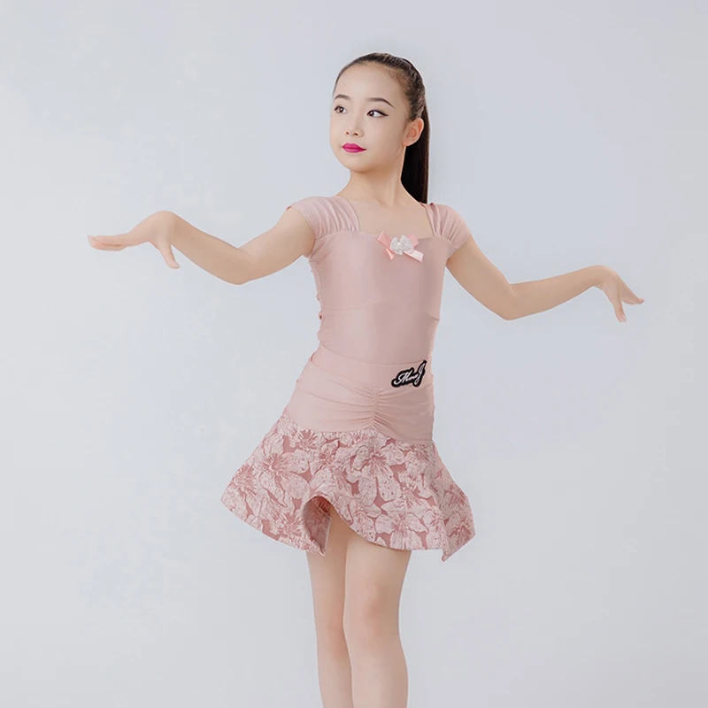 

Kids Performance Dancing Dresses Girls National Standard Latin Dance Costume Children'S Ballroom Dance Competition Wear SL10946