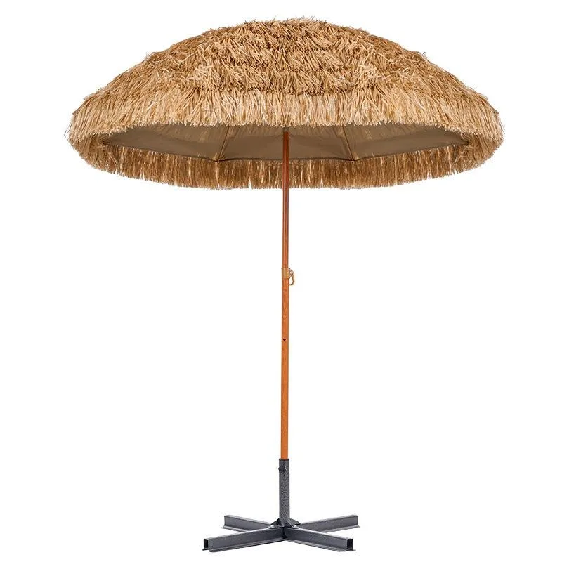 Outdoor awning canopy courtyard villa outdoor four-legged gazebo agritainment thatched umbrella