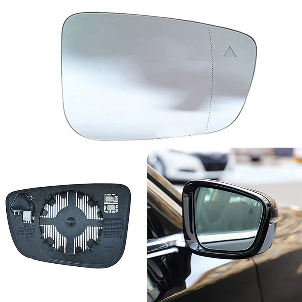 Car Right Heated Blind Spot Wing Rear Mirror Glass For-BMW 3 Series G20 G21 5 Series G30 G31 7 Series G11 G12