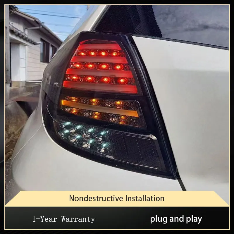 Car Styling For Honda Fit 2008-2013 GK5 Taillight Modified LED DRL Tail Lights Rear Lamp Turn Signal Tools Accessories