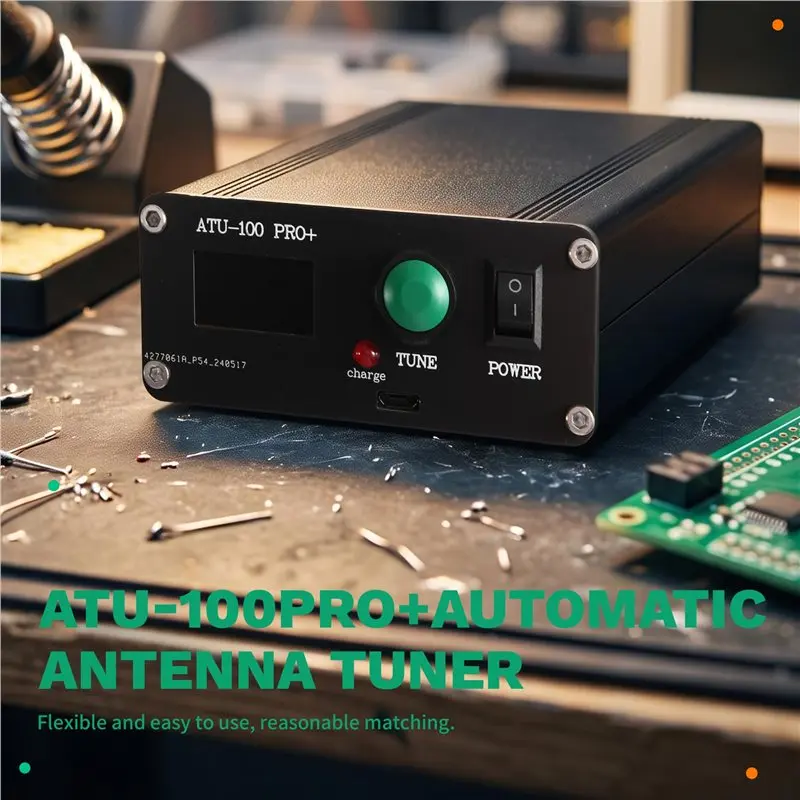 A97I-ATU-100 Pro+ Automatic Antenna Tuner 100W 1.8-50Mhz Designed For Ham Radio Emergency Communication Systems